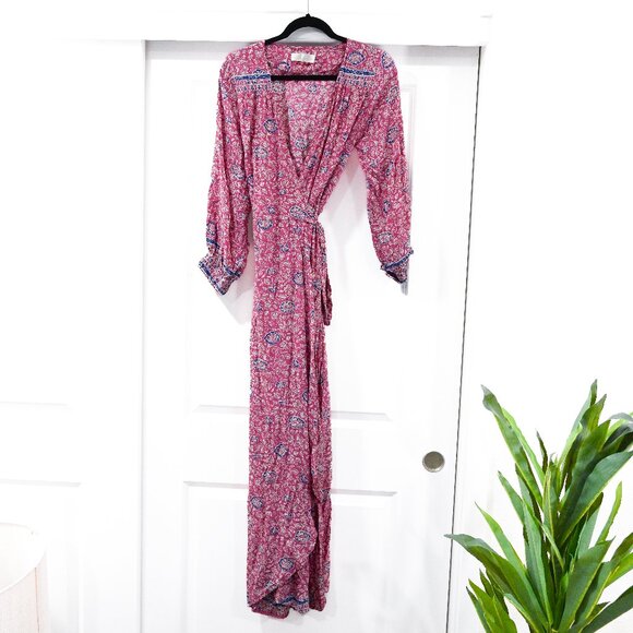 Natalie Martin Pink Floral Maxi Dress - Picture 1 of 9